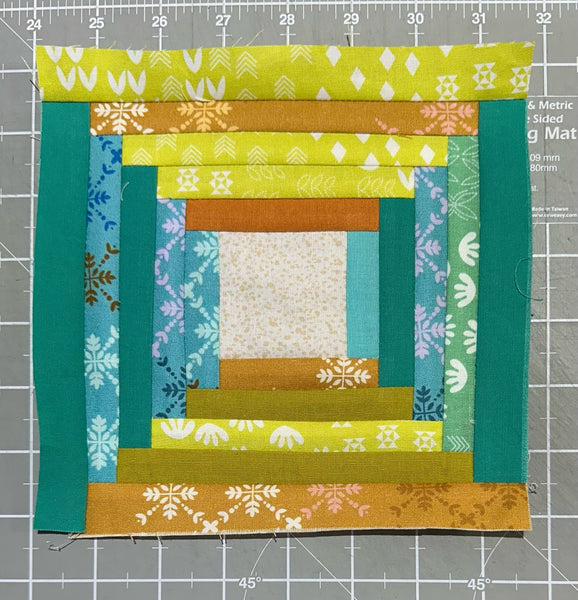 Karen Lewis Log Cabin Temperature Quilt